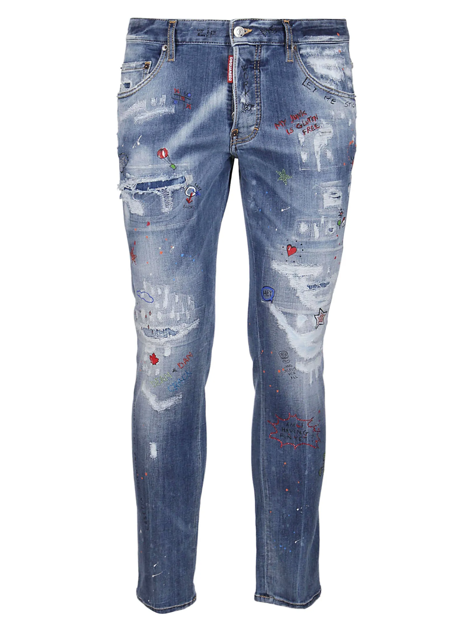 Dsquared2 Distressed Skinny Jeans