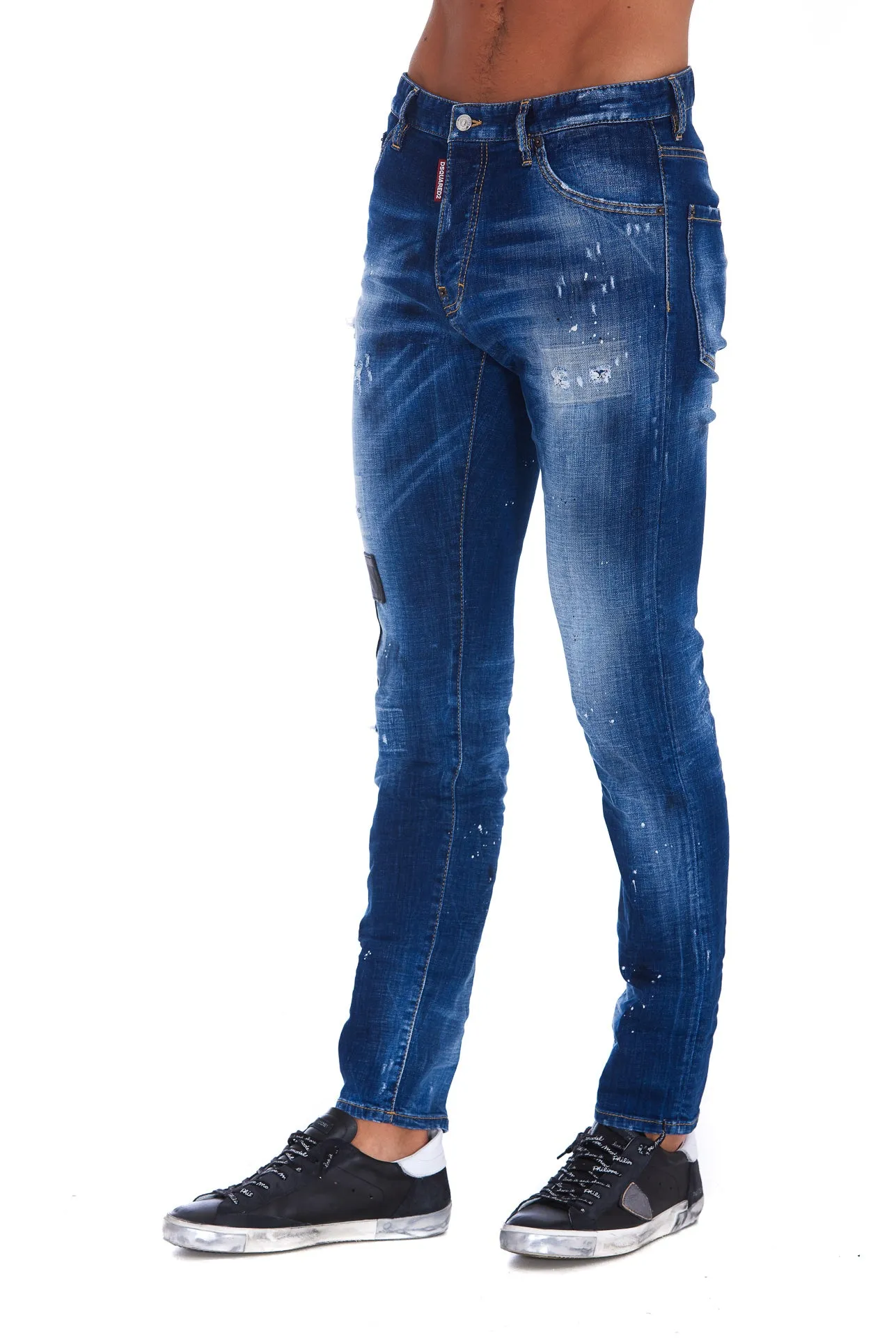 Dsquared2 Distressed Slim-Fit Jeans