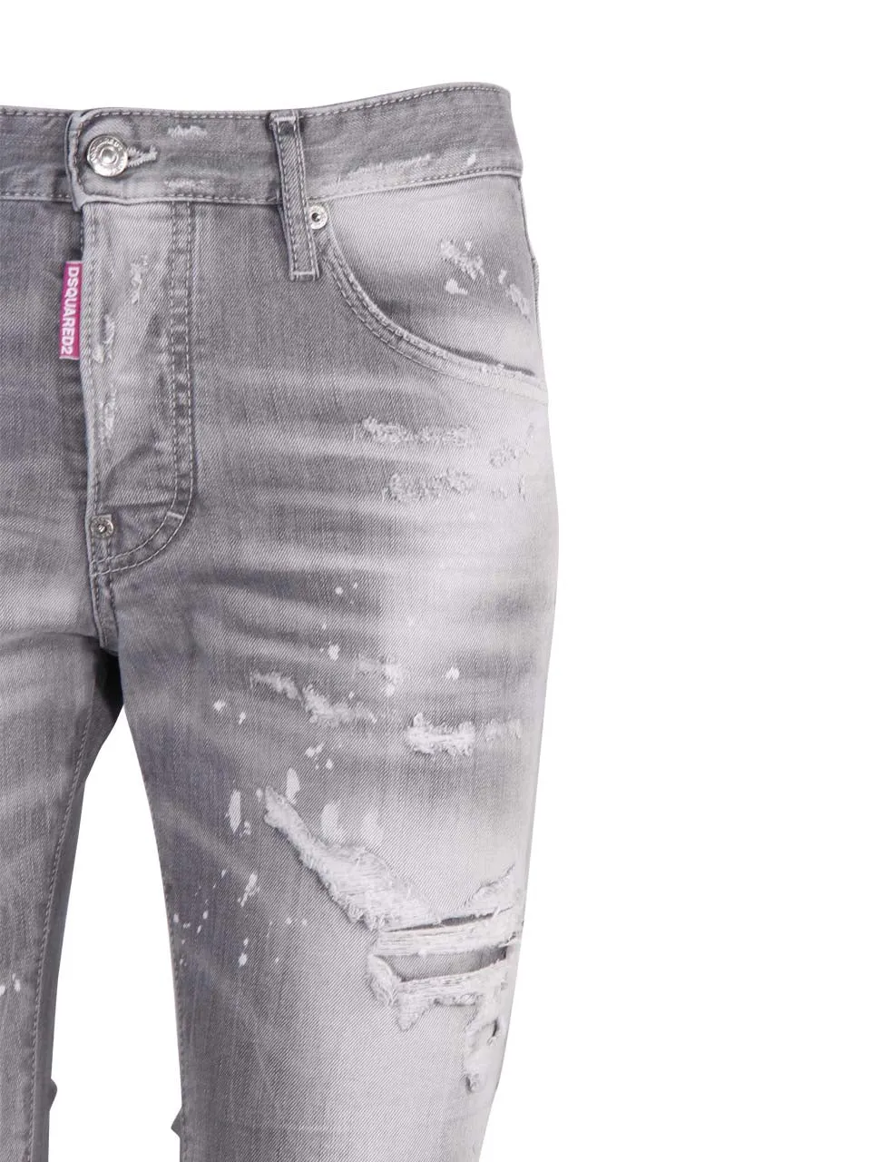 Dsquared2 Distressed Slim-Fit Jeans