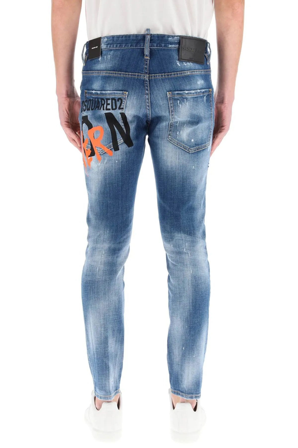 Dsquared2 Graffiti Distressed Jeans