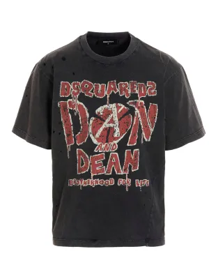 Dsquared2 Logo Distressed T-Shirt