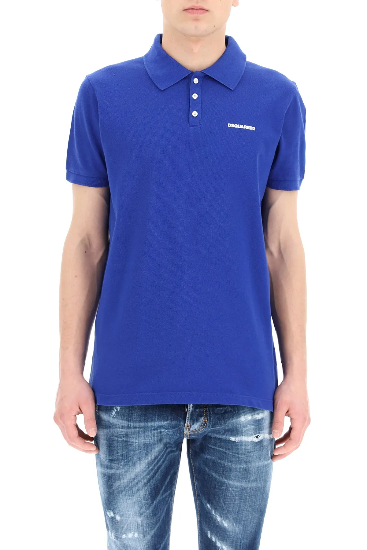 Dsquared2 Logo Embroidered Polo Shirt