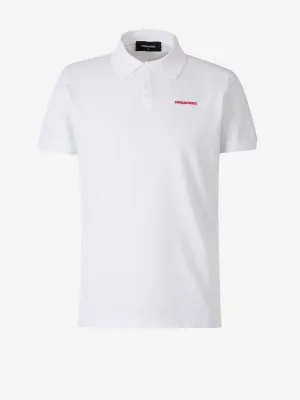 Dsquared2 Logo Embroidered Polo Shirt