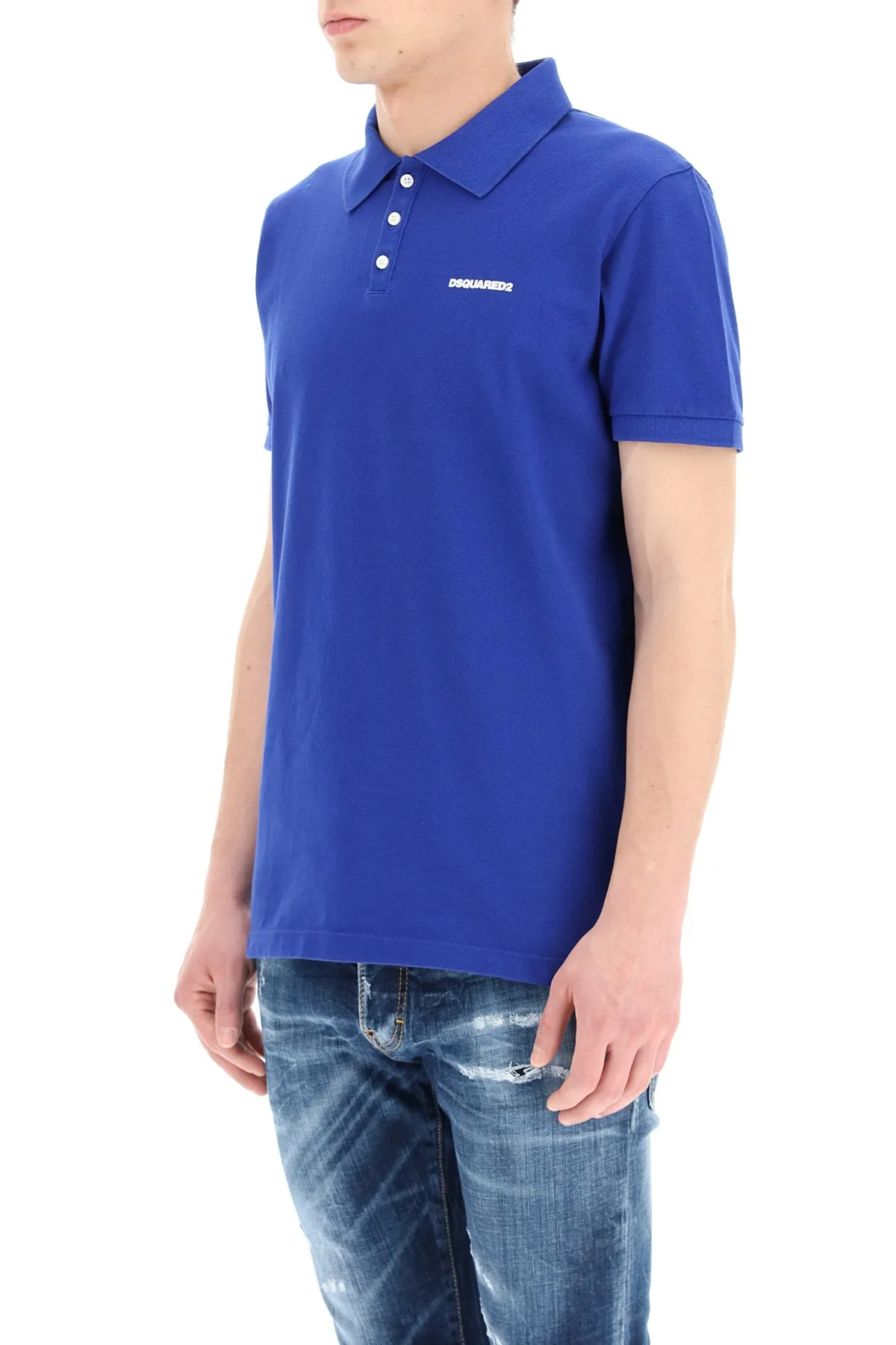 Dsquared2 Logo Embroidered Polo Shirt