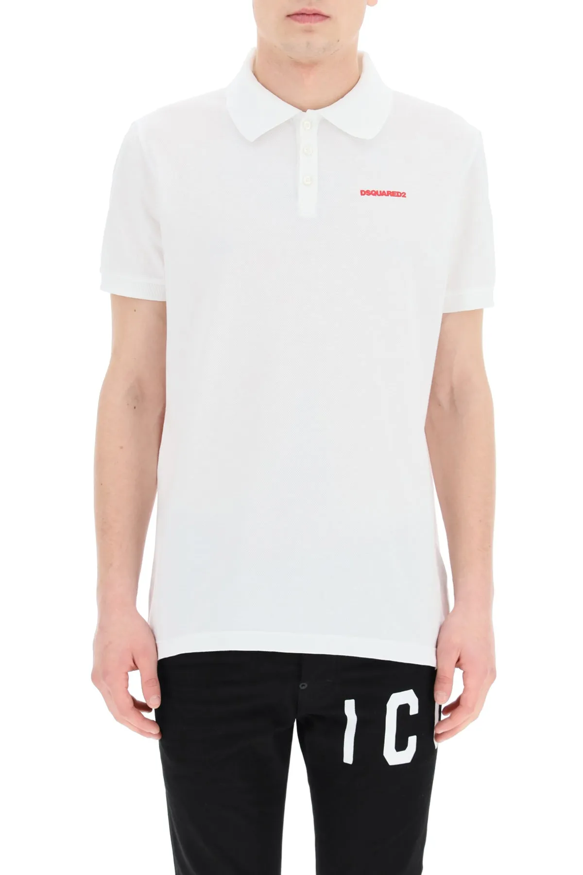 Dsquared2 Logo Embroidered Polo Shirt