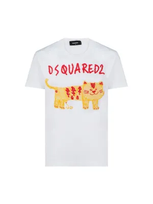 Dsquared2 Logo Embroidered T-Shirt