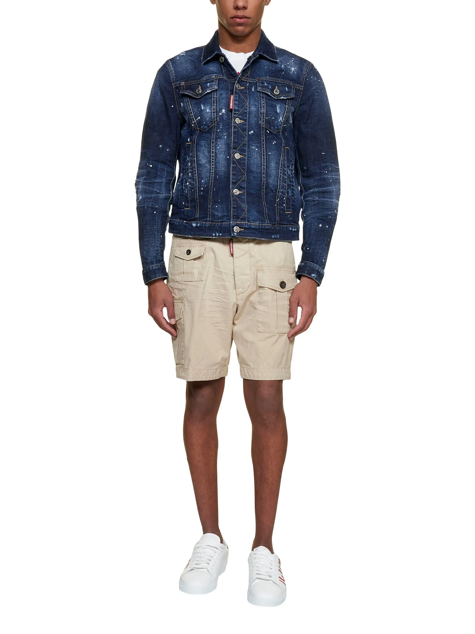 Dsquared2 Logo Patch Cargo Shorts