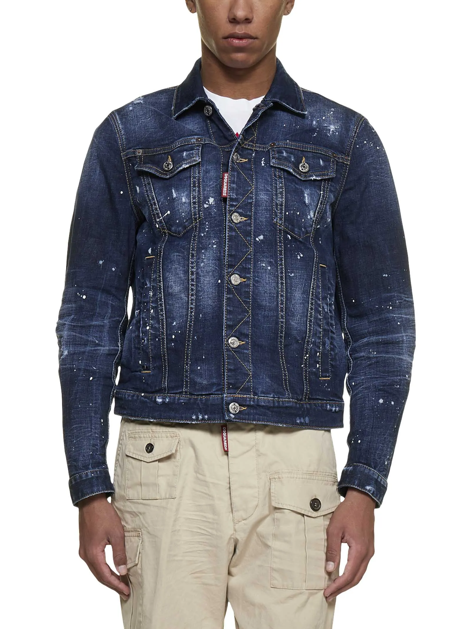 Dsquared2 Logo Patch Cargo Shorts