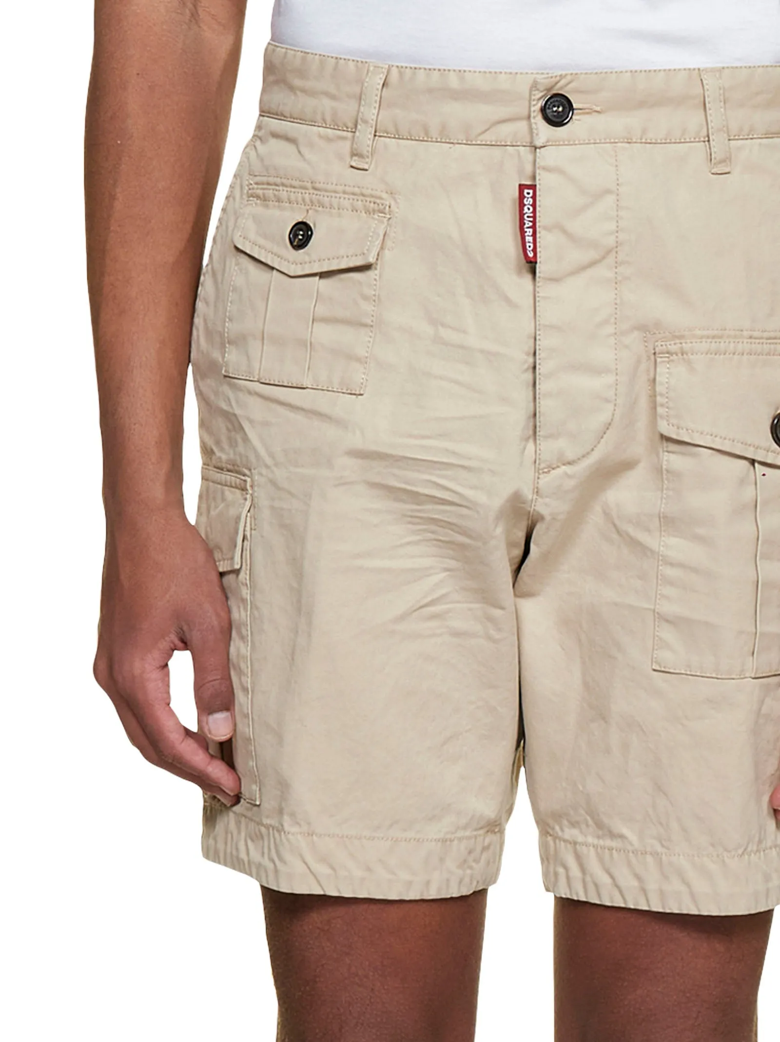 Dsquared2 Logo Patch Cargo Shorts