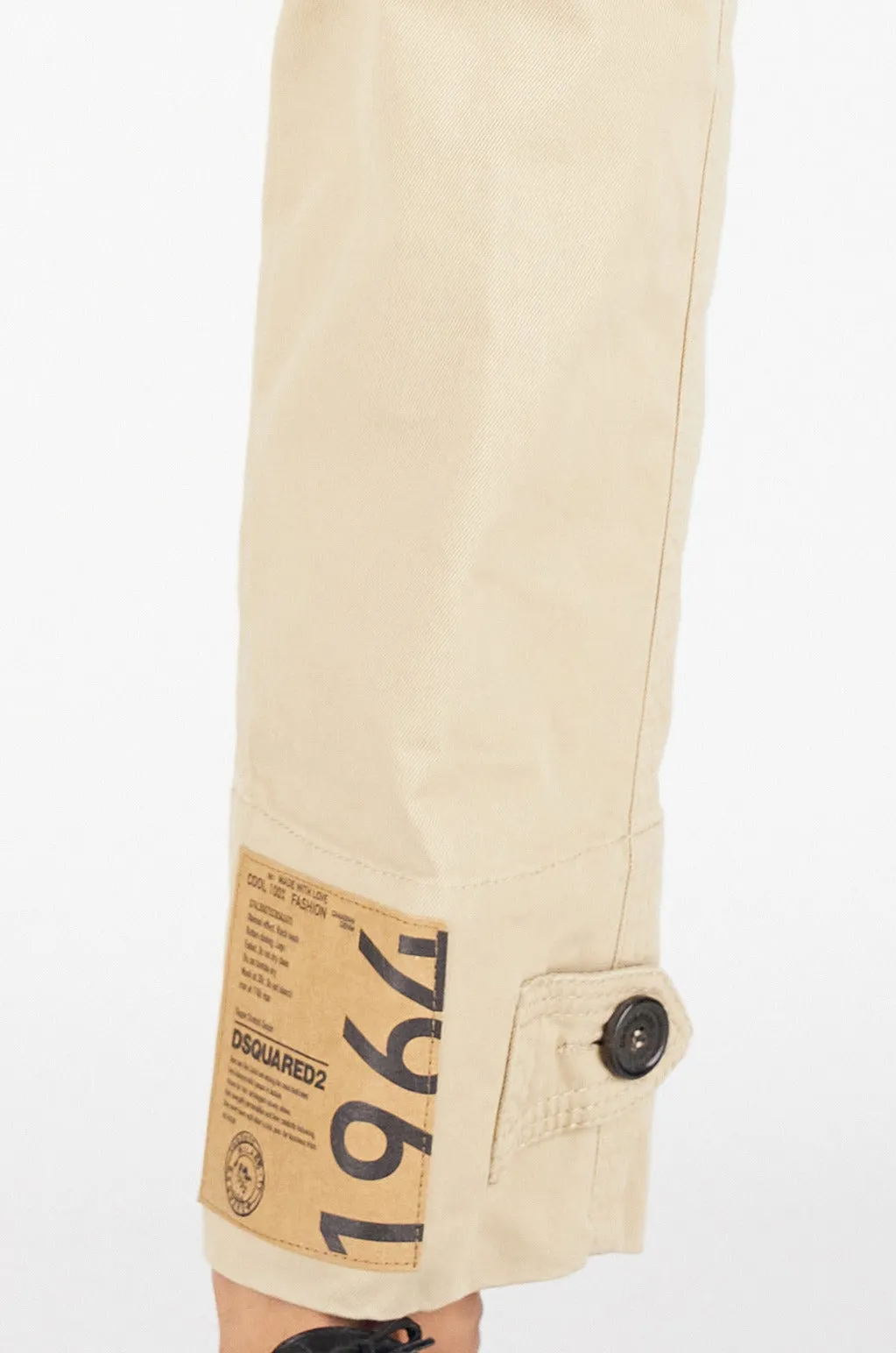 Dsquared2 Logo Patch Chino Pants