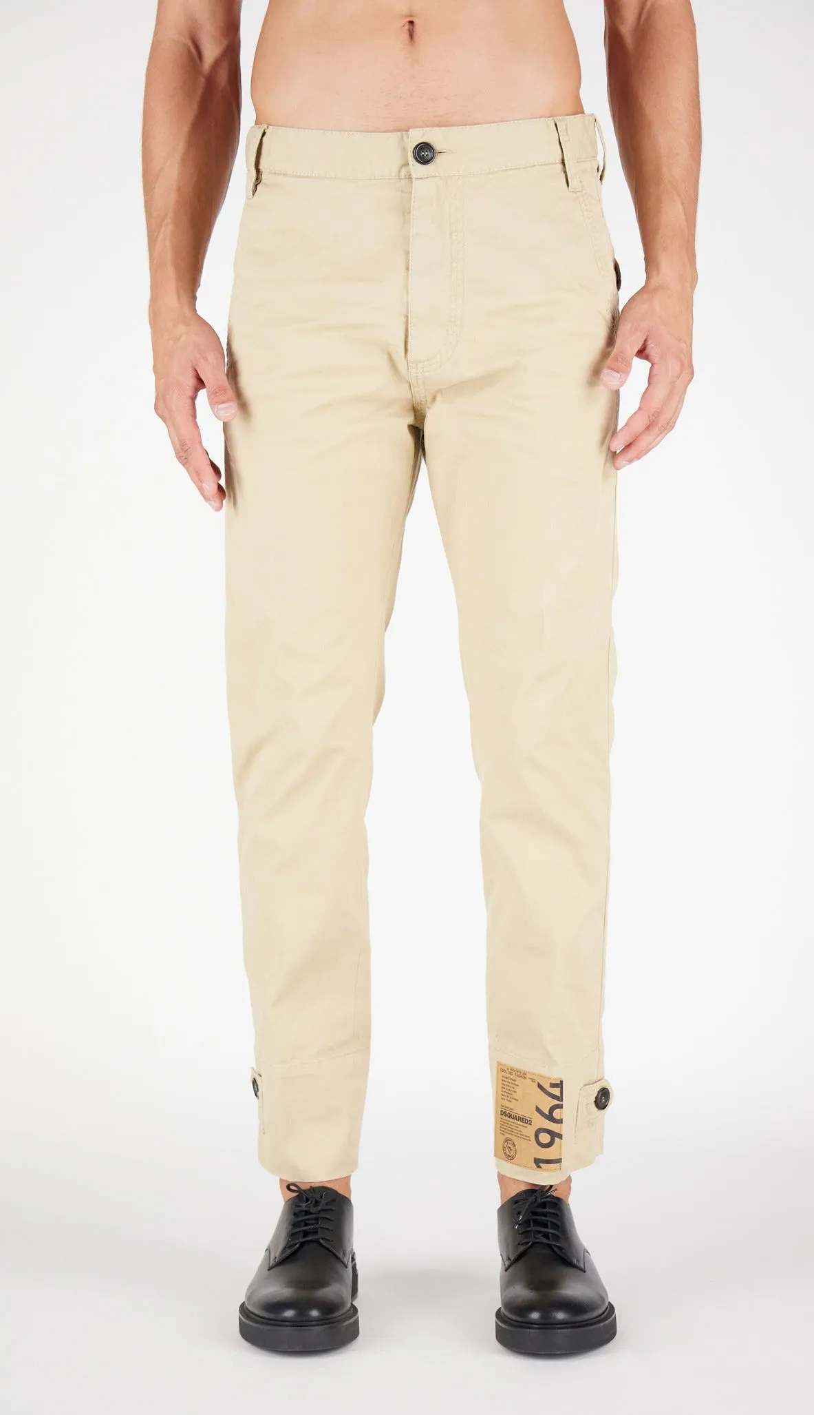Dsquared2 Logo Patch Chino Pants