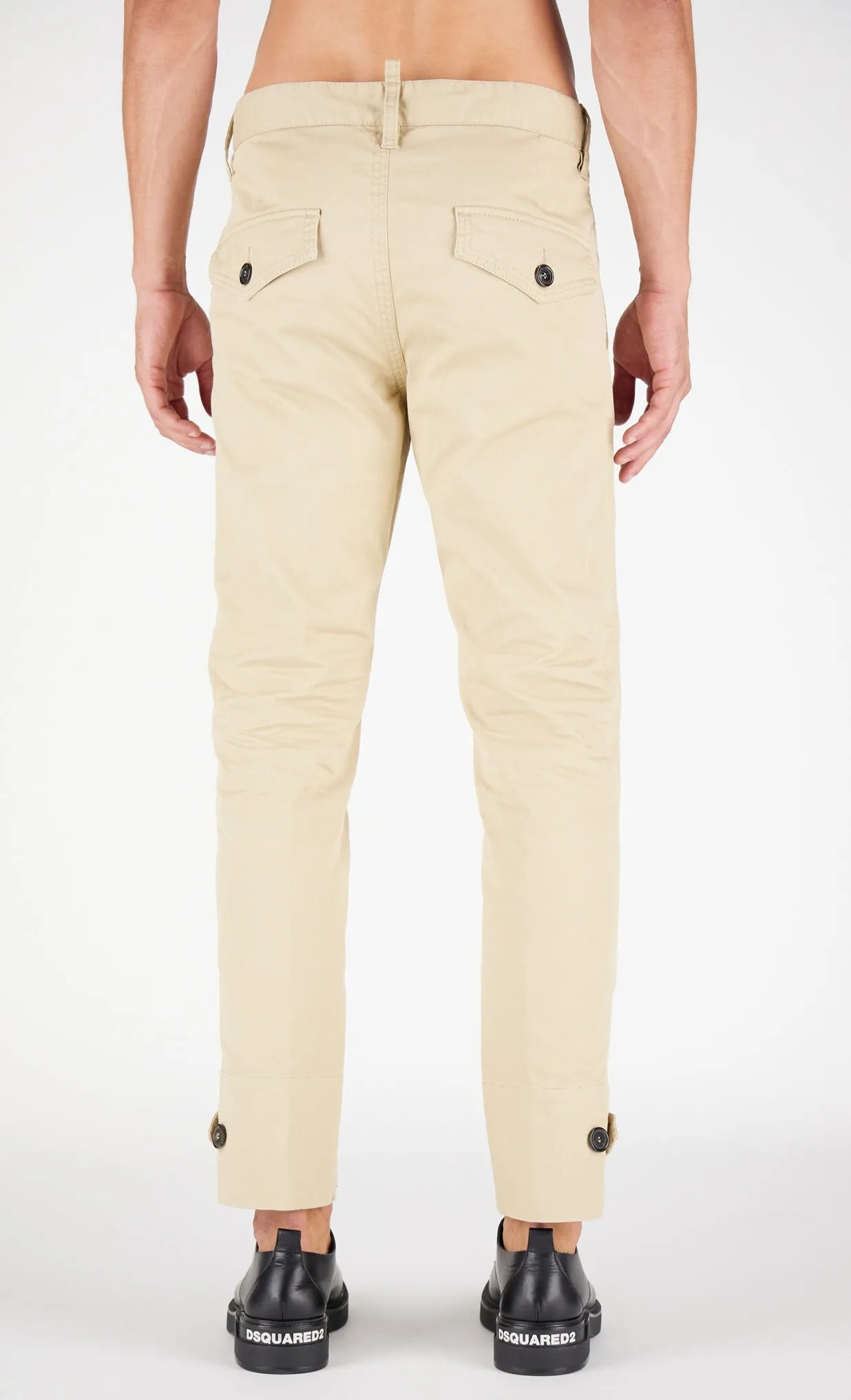 Dsquared2 Logo Patch Chino Pants