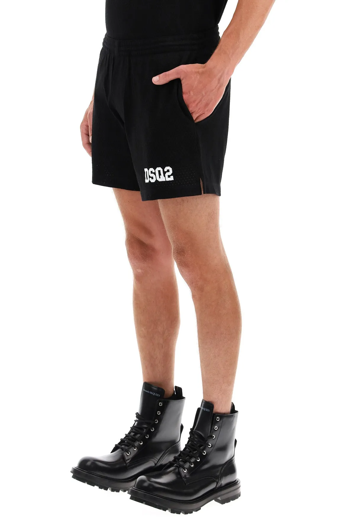 Dsquared2 Logo Print Track shorts