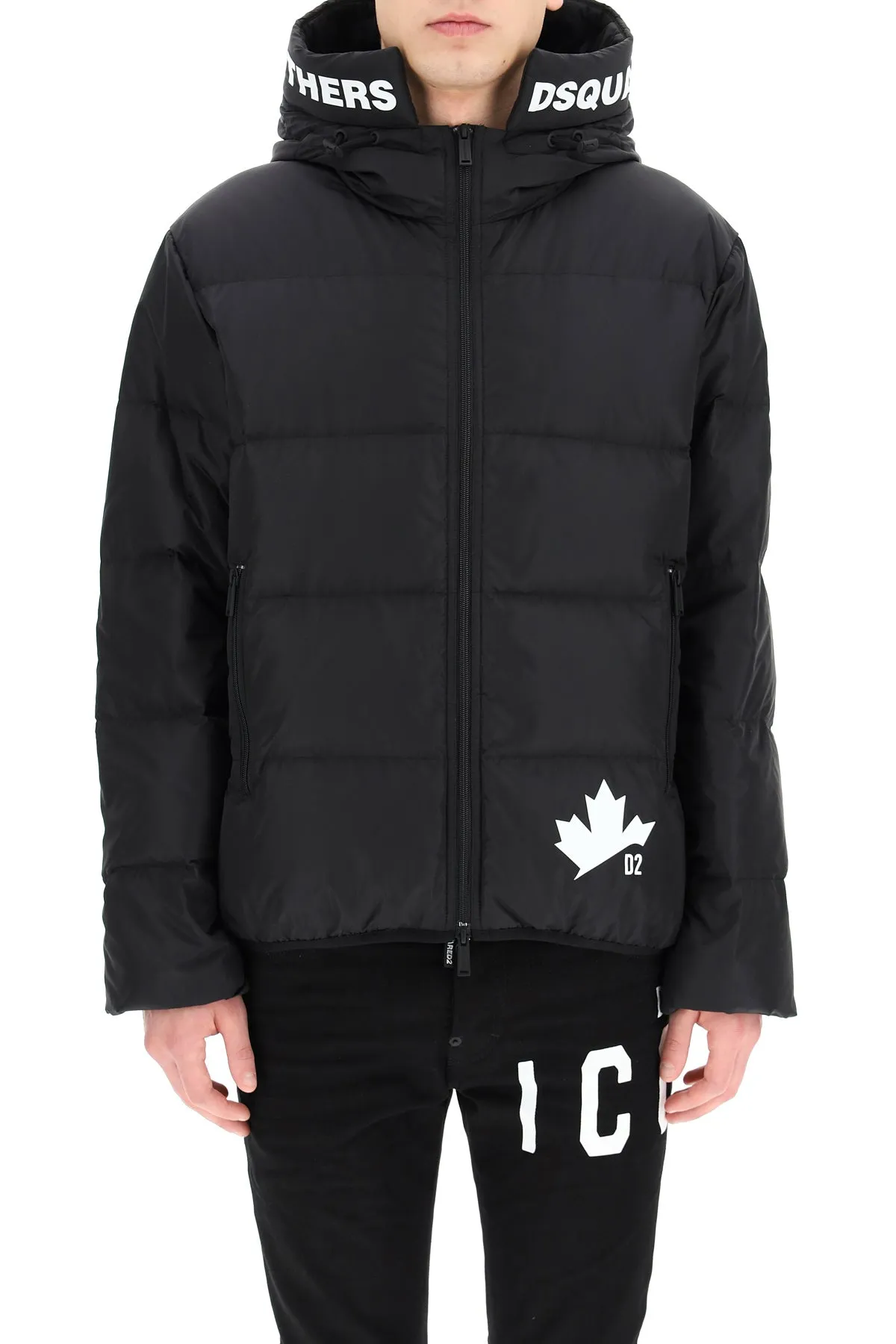Dsquared2 Logo Printed Down Jacket