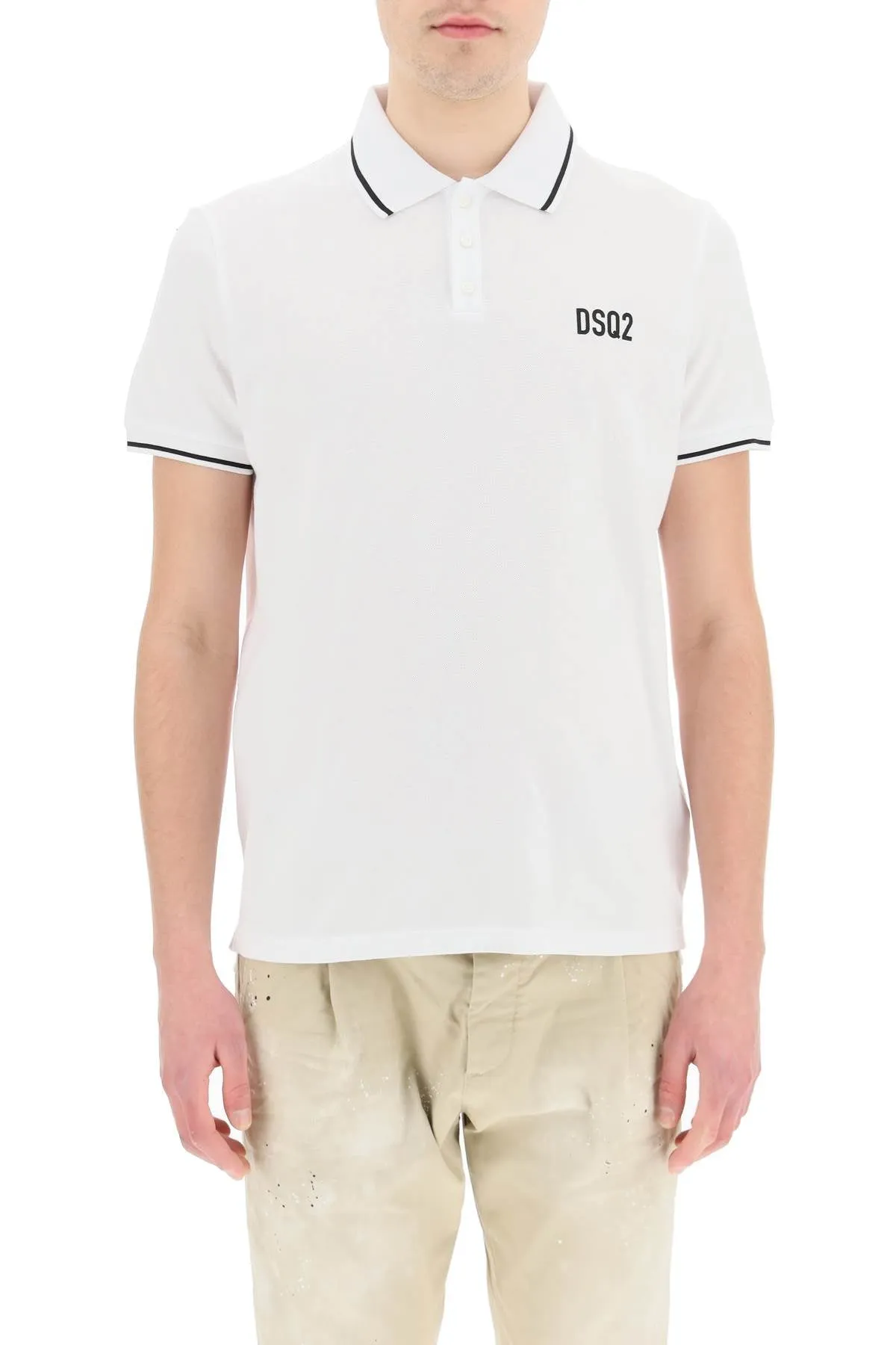 Dsquared2 Logo Printed Polo Shirt
