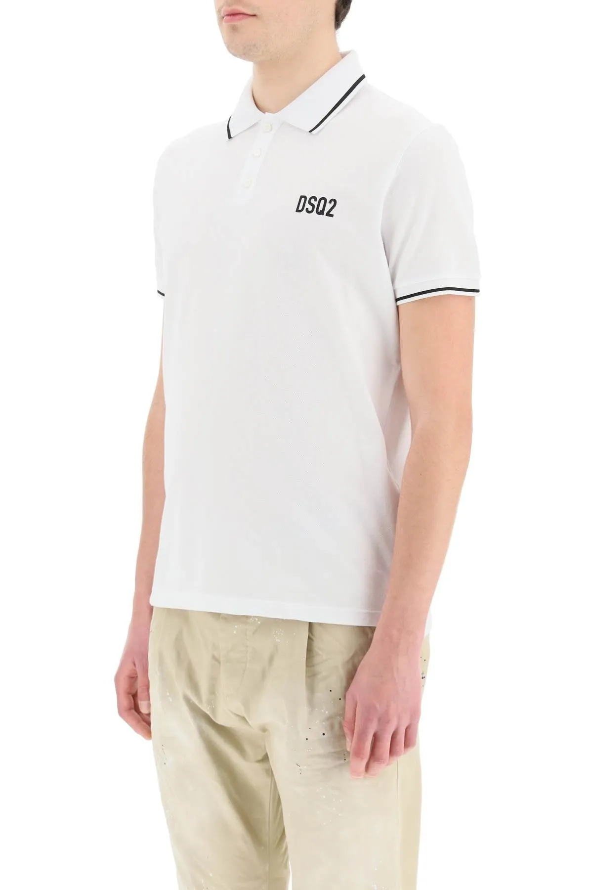 Dsquared2 Logo Printed Polo Shirt