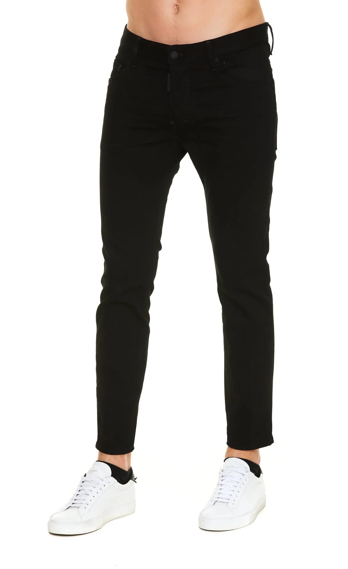 Dsquared2 Low-Rise Logo Detailed Skinny Jeans