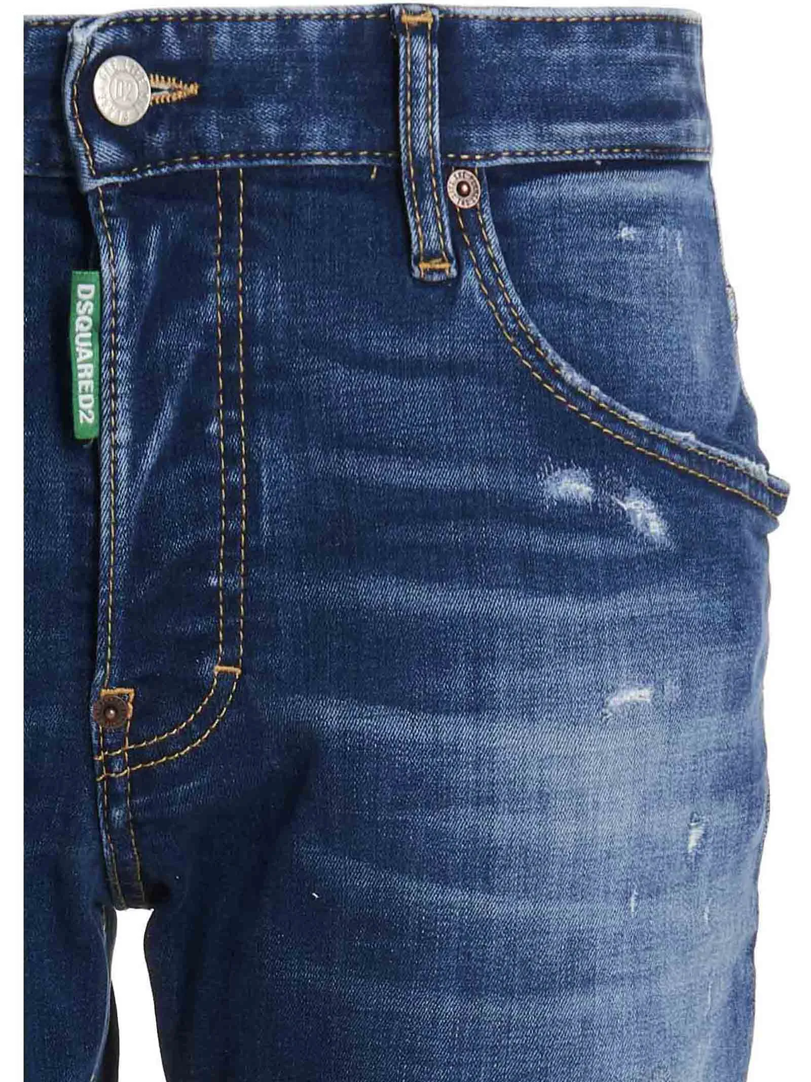 Dsquared2 One Life One Planet Smiley Distressed Jeans