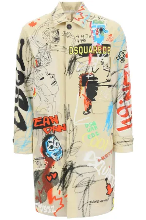 Dsquared2 Street Art Trench Coat