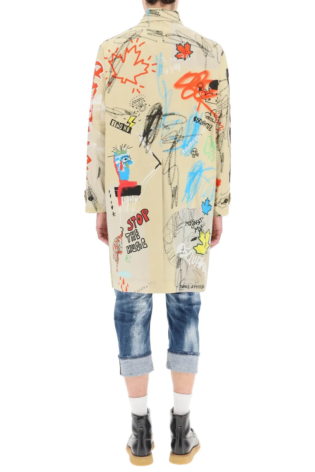 Dsquared2 Street Art Trench Coat