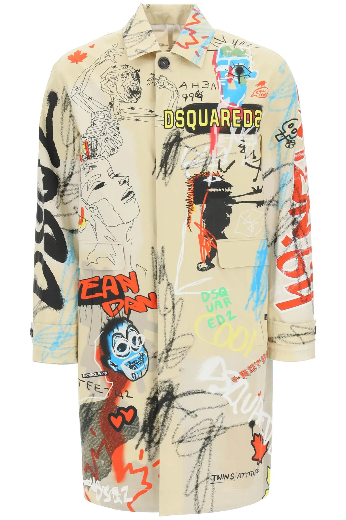 Dsquared2 Street Art Trench Coat