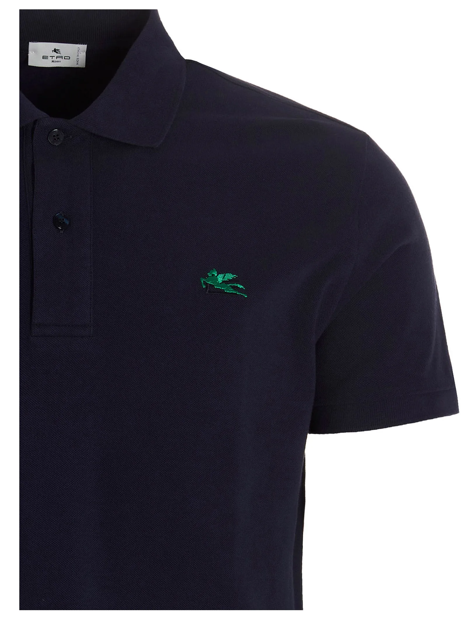 Etro Logo Embroidered Polo Shirt