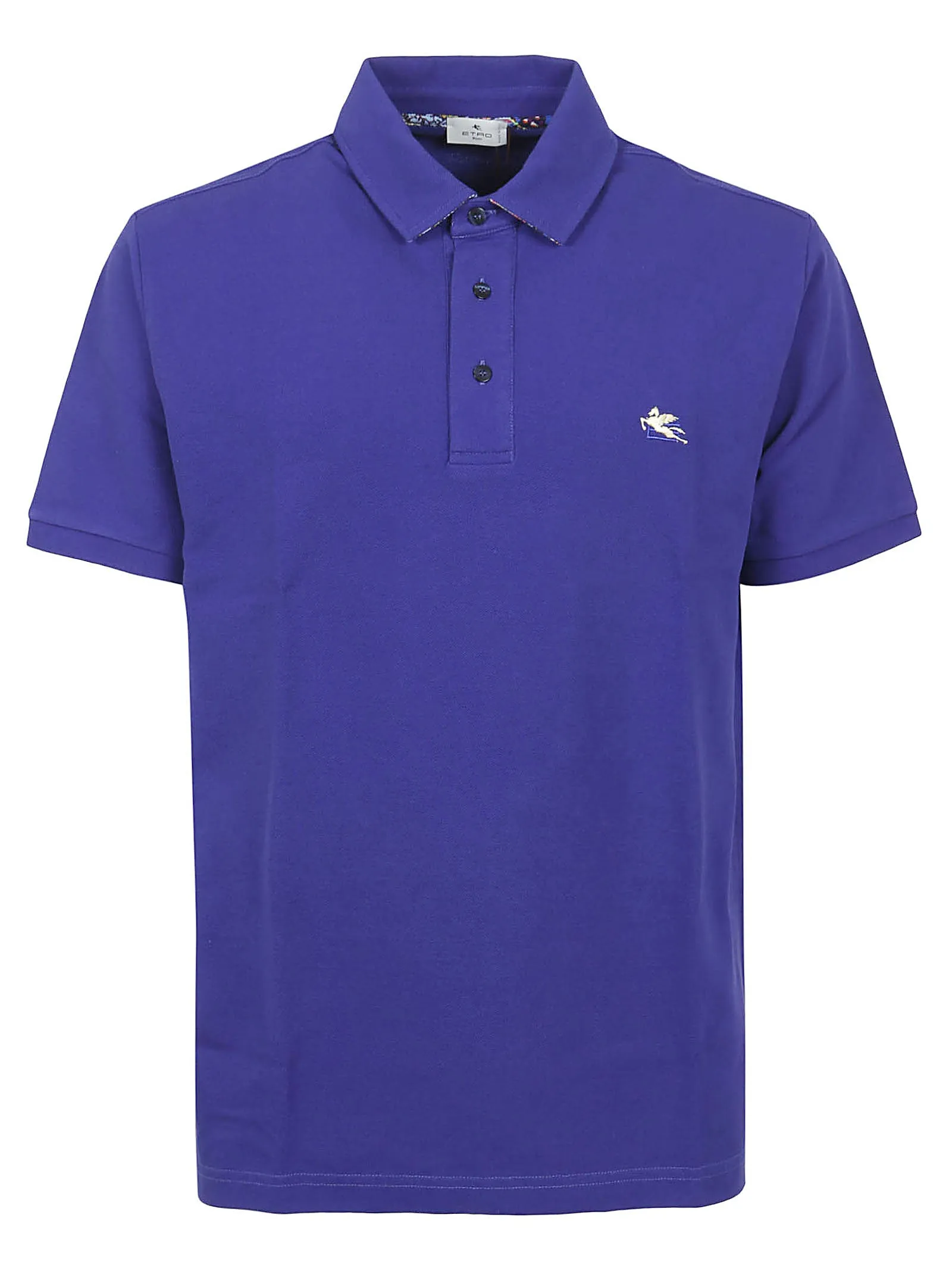 Etro Logo Embroidered Polo Shirt