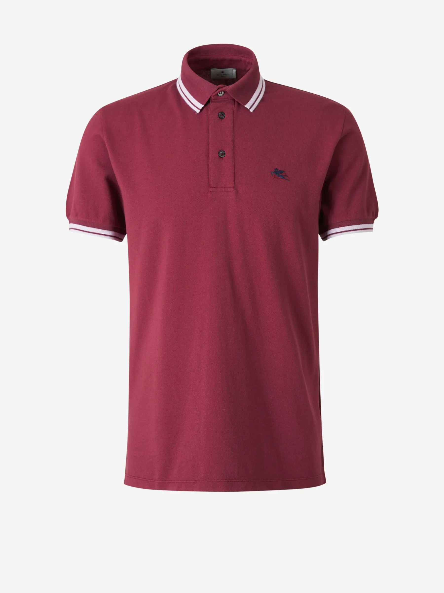 Etro Logo Embroidered Polo Shirt