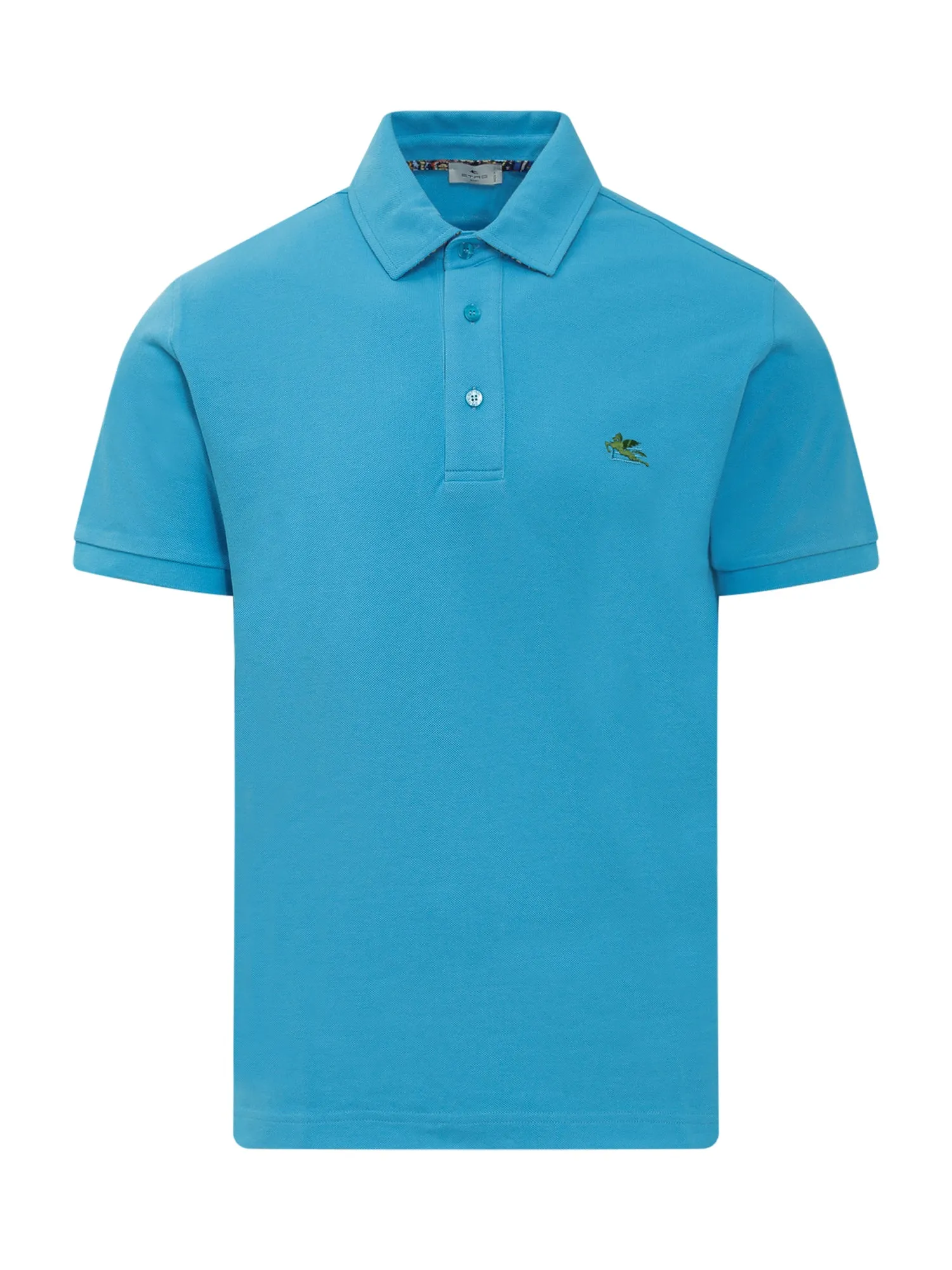 Etro Logo Embroidered Polo Shirt