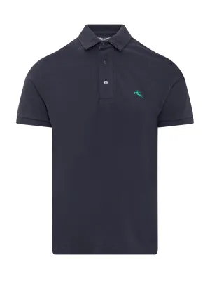 Etro Logo Embroidered Polo Shirt