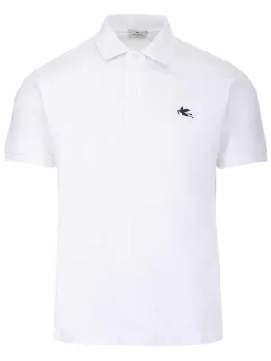 Etro Logo Embroidered Polo Shirt