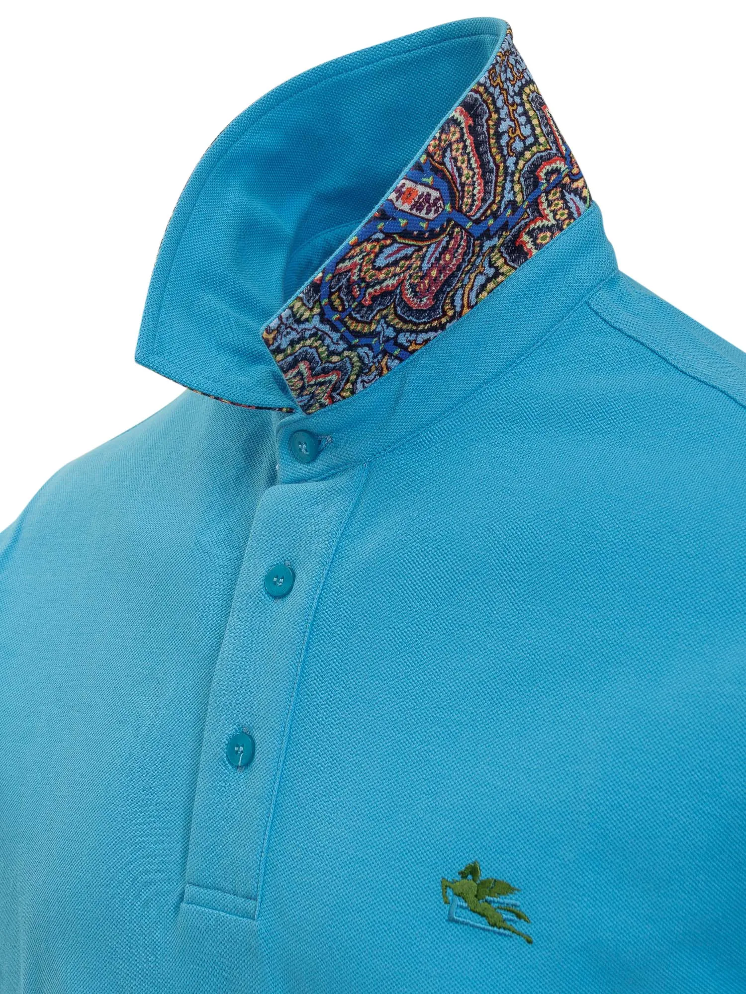 Etro Logo Embroidered Polo Shirt