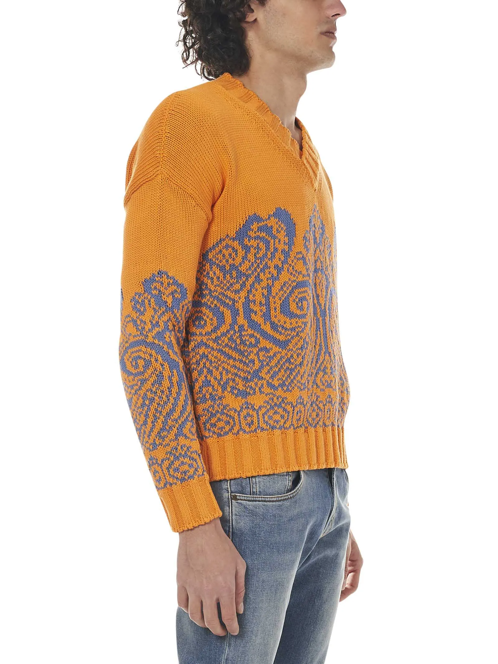 Etro Paisley Intarsia Knitted Sweater