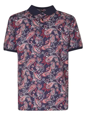 Etro Paisley Print Polo Shirt