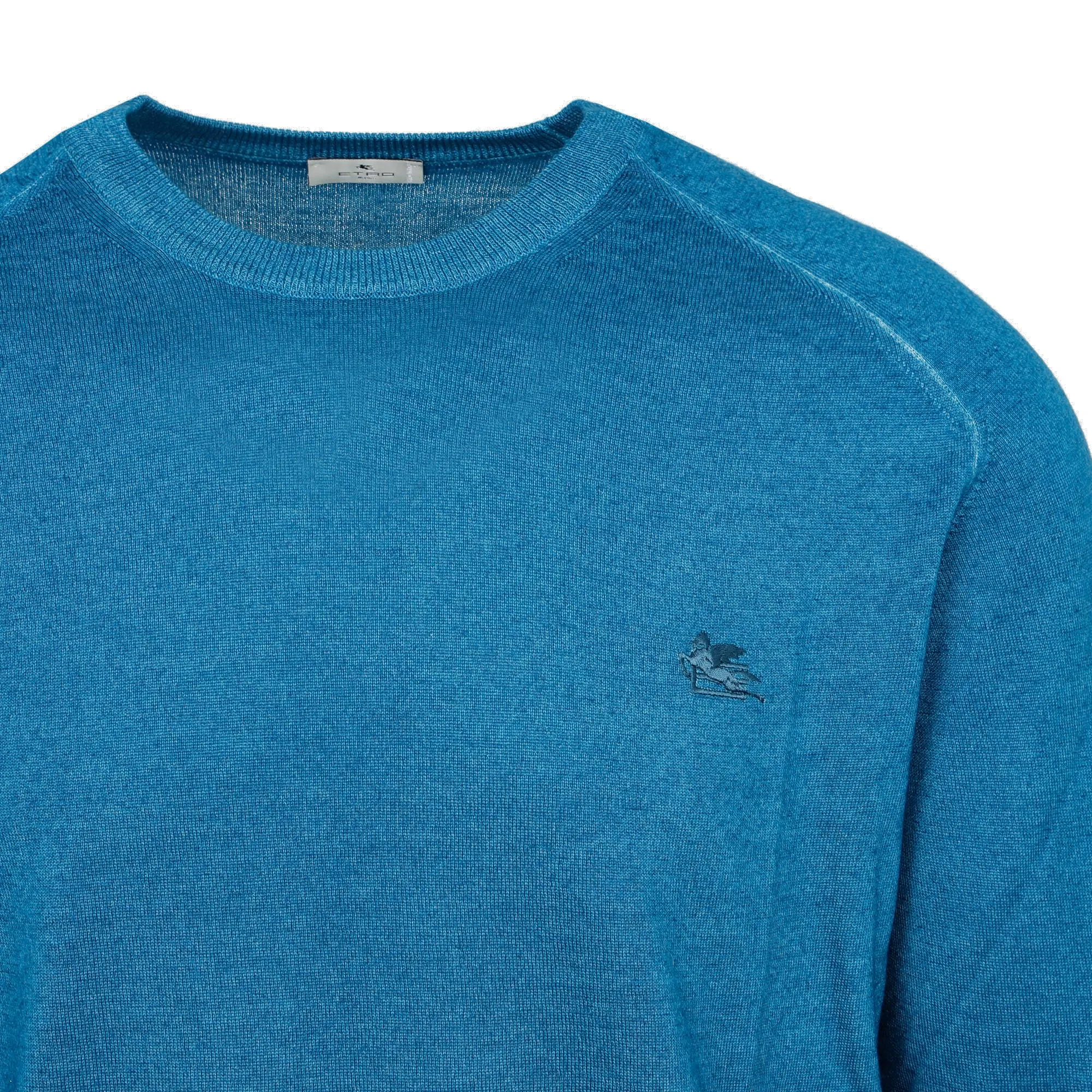 Etro Ribbed Hem Crewneck Knitted Sweater