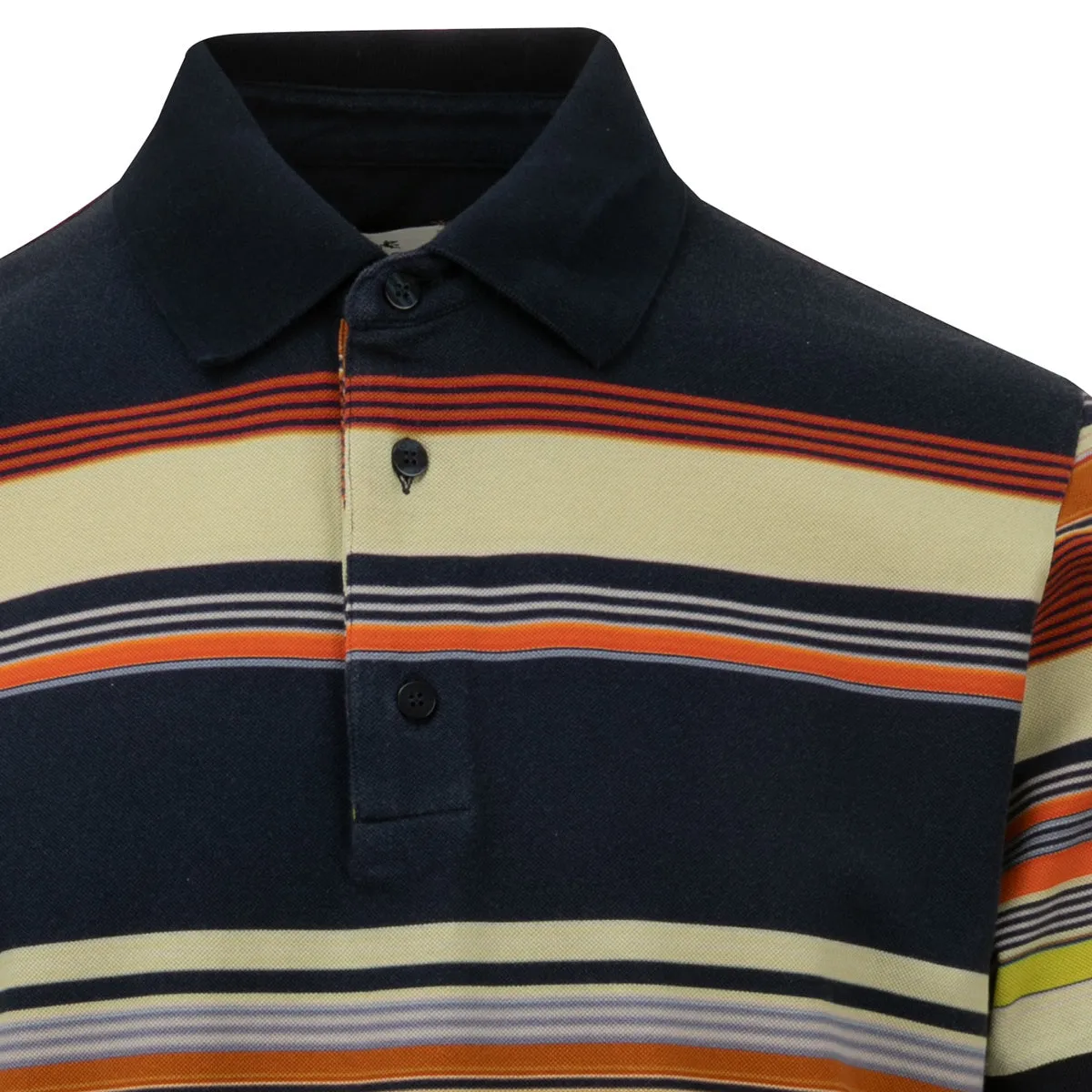 Etro Short-Sleeved Striped Polo Shirt