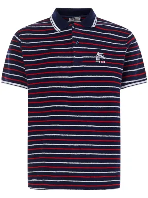 Etro Striped Knitted Polo Shirt