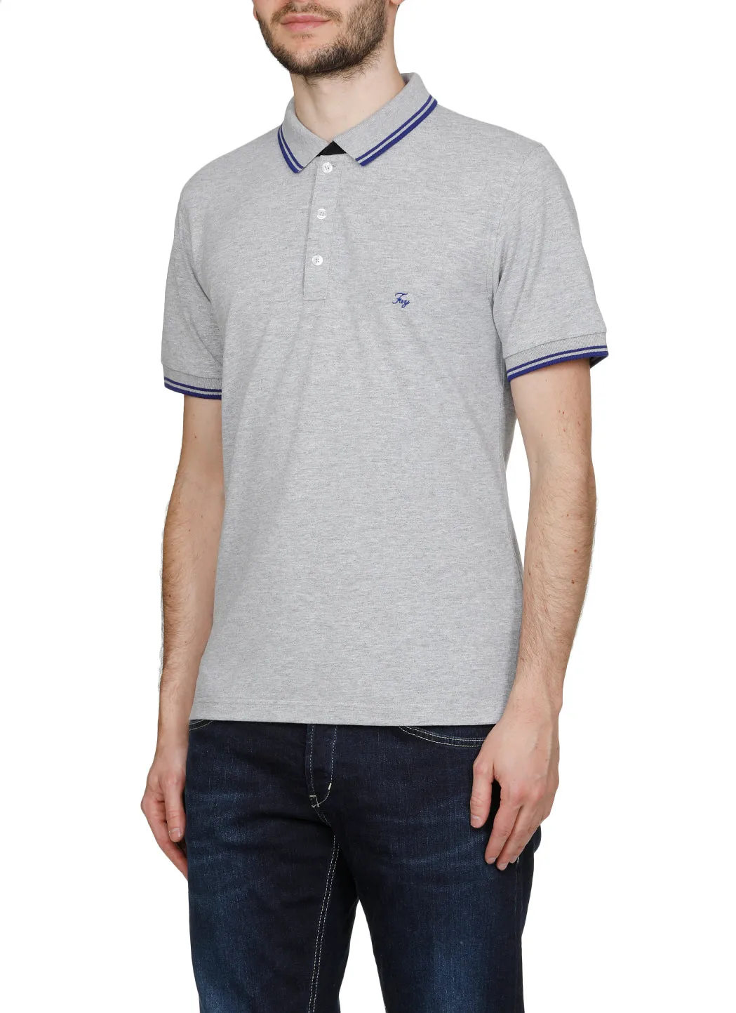 Fay Logo Embroidered Polo Shirt