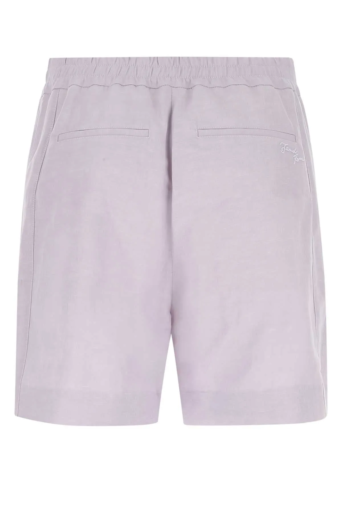 Fendi Elastic Waist Bermuda Shorts
