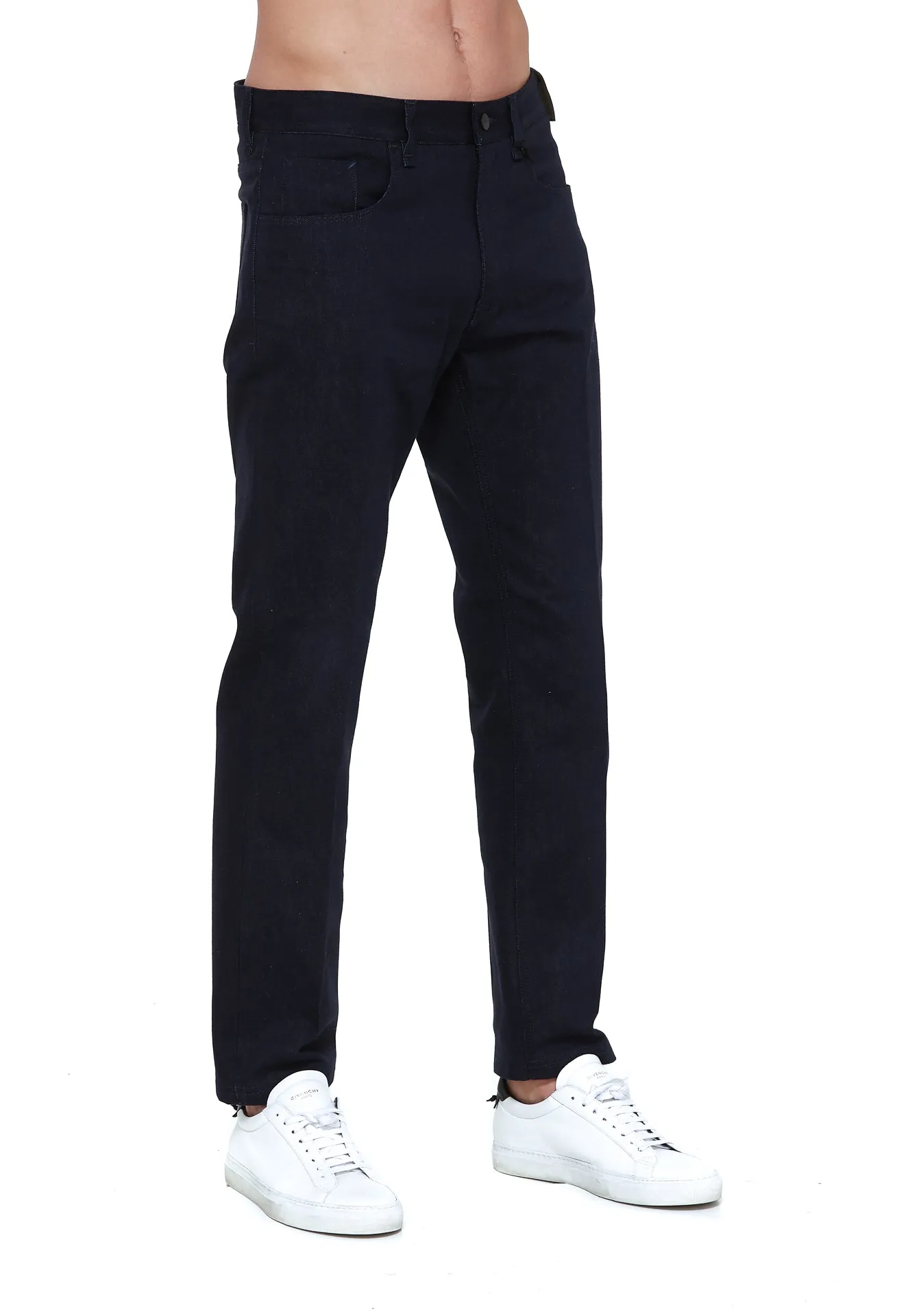 Fendi Logo Patch Straight Leg Jeans