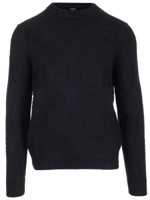 Fendi Monogram Knitted Crewneck Jumper