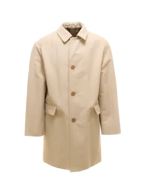 Fendi Single Breasted Reversible Coat