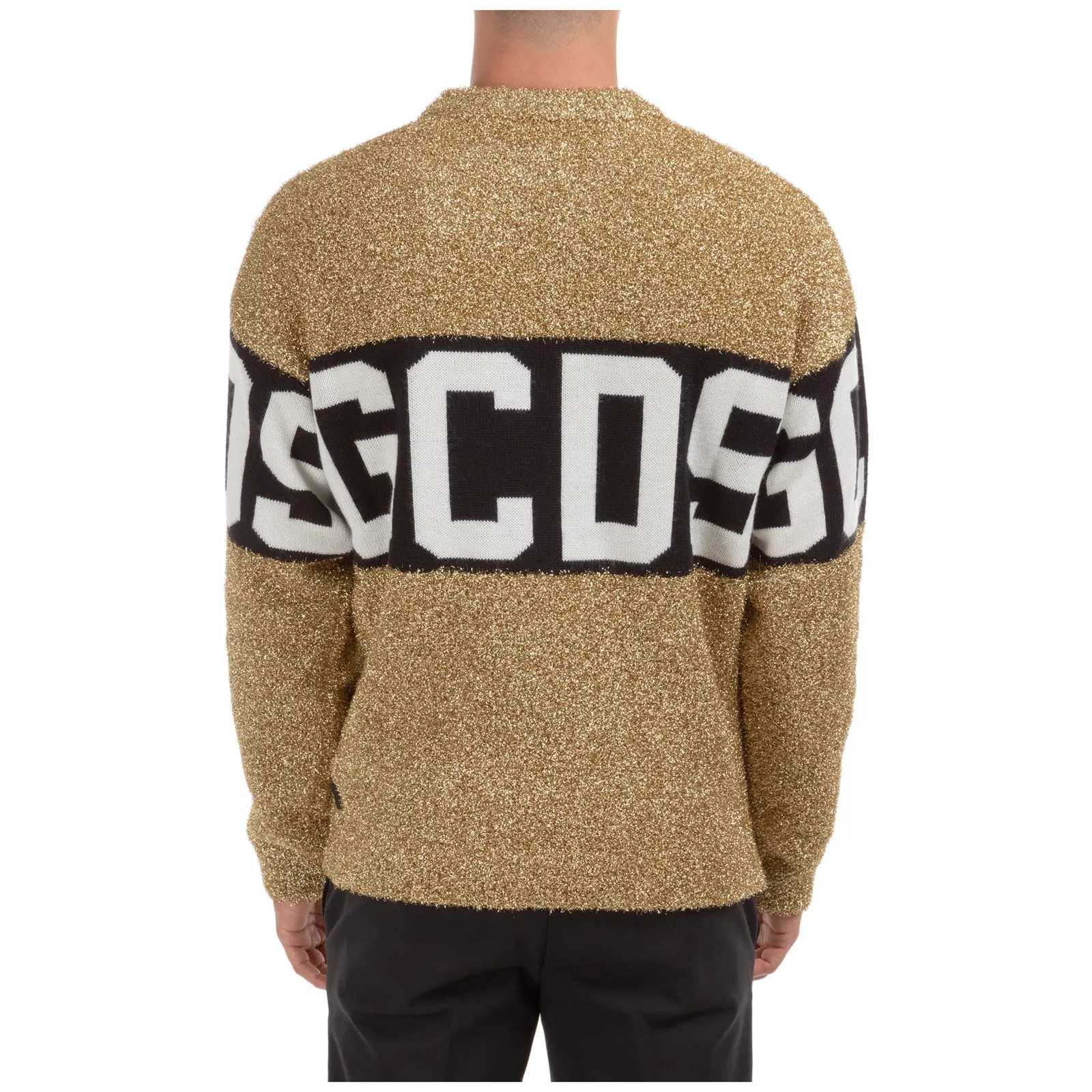 GCDS Logo Band Lurex Sweater