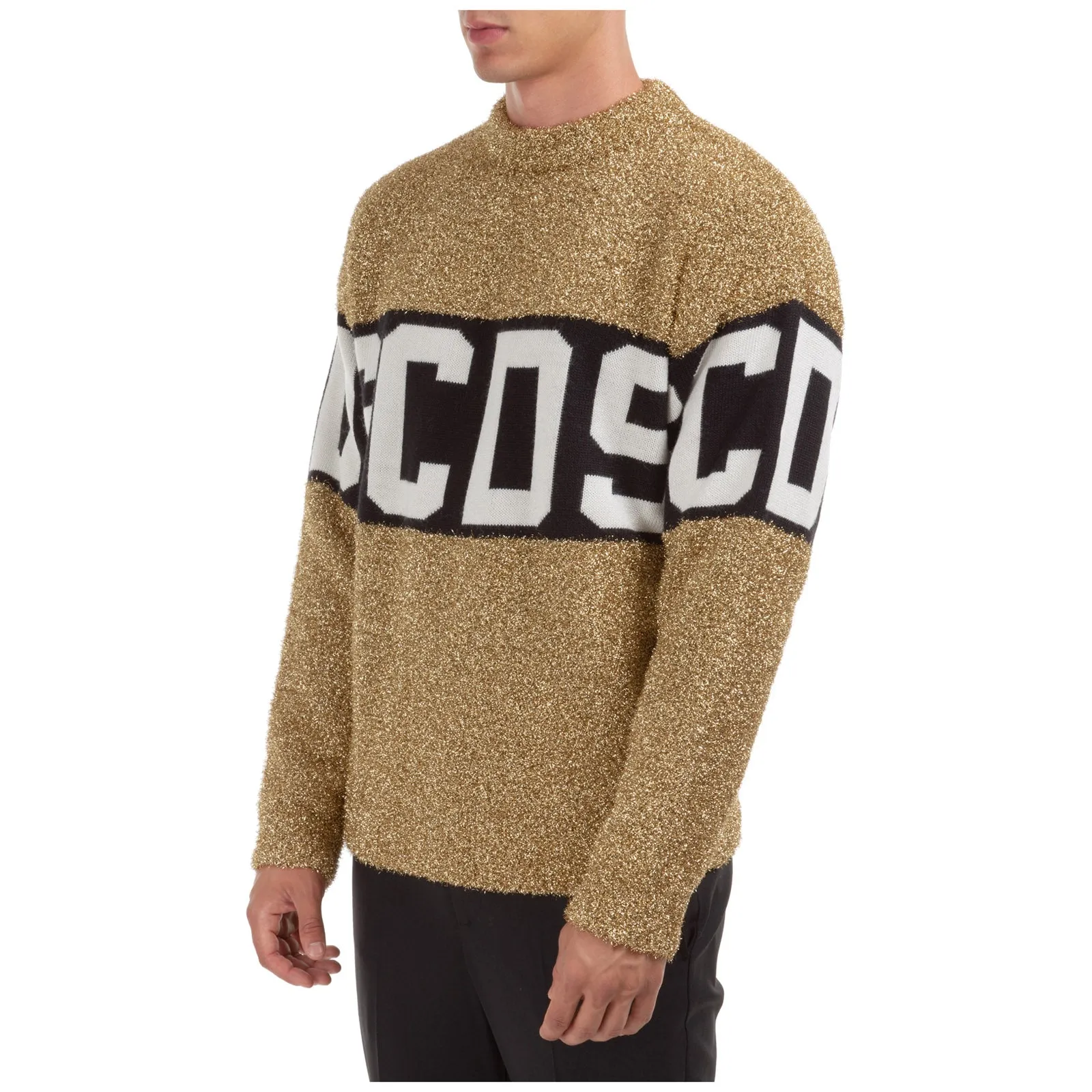 GCDS Logo Band Lurex Sweater