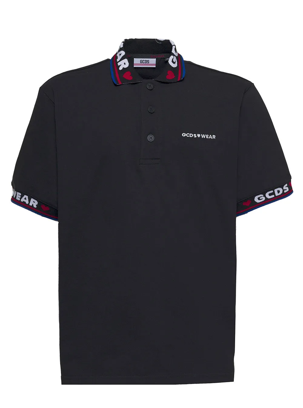 GCDS Logo Embroidered Polo Shirt