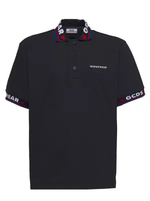 GCDS Logo Embroidered Polo Shirt