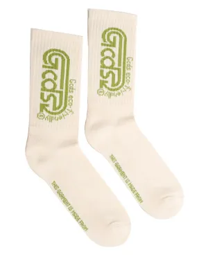 GCDS Logo Embroidered Socks