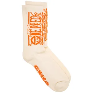 GCDS Logo Graffiti Intarsia Socks
