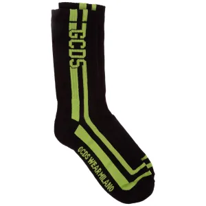 GCDS Logo Intarsia Crew Socks