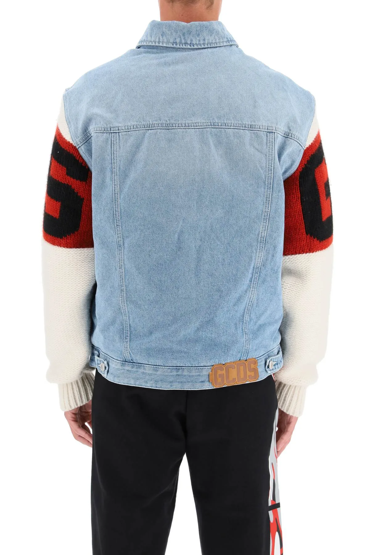 GCDS Logo Intarsia Denim Jacket